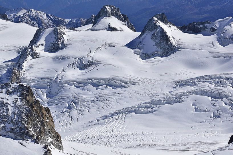 Gletscher, Mont-Blanc-Massiv von Luci Boreali