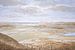 Dünenlandschaft und Blick auf De Slufter auf Texel von Galerie Ringoot