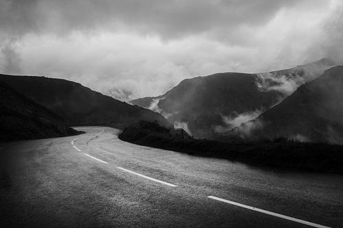 Nebligen Bergstraße