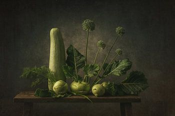 Silence vert - Nature morte botanique avec légumes d'été