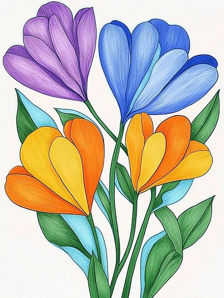 Blumenparty - Feiern Sie den Frühling! von PixelPrestige