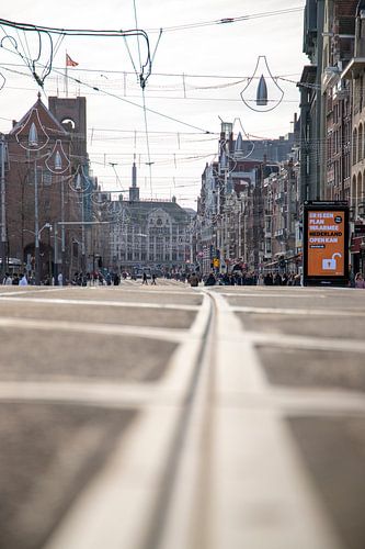Tram du centre d'Amsterdam
