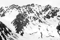 Alpenlandschap in de sneeuw