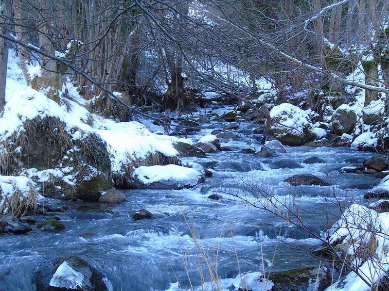 rivier in de pyreneen by Mirjam Jezewski