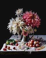 Dahlia, stilleven op tafel (gezien bij vtwonen)