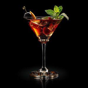 Luxury cocktail portrait