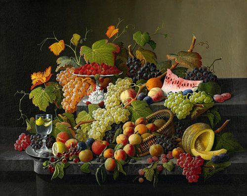 Overvloedig fruit, Severin Roesen