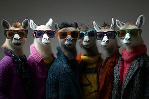 Alpakas die cool bleiben