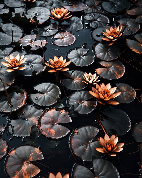 Seerosen auf dem Wasser von fernlichtsicht