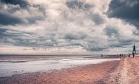 Strand bei Ebbe von Cuxhaven an der deutschen Nordseeküste