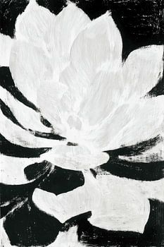 Lotus audacieux en monochrome