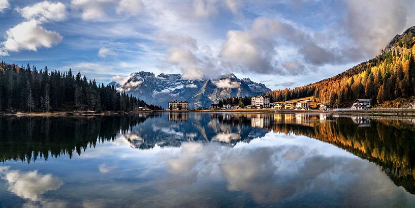 Lago di Misurina in de Dolomieten van Achim Thomae Photography