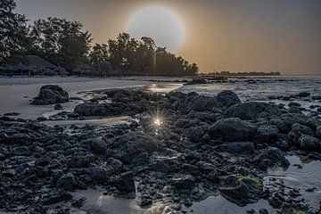 Sunset In Senegal, Africa II by Marcel van Berkel