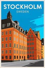 Stockholm, Suède. sur Poster Art Shop