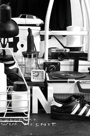 Still life with retro/ vintage stuff in black and white. by Therese Brals
