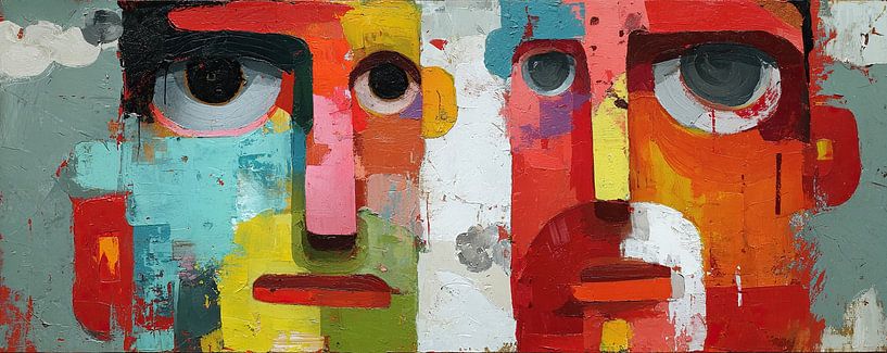 Gesichtsbemalung | Color Clash von ARTEO Gemälde