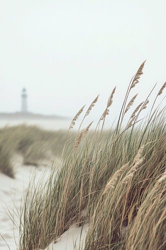 Vuurtoren op het strand