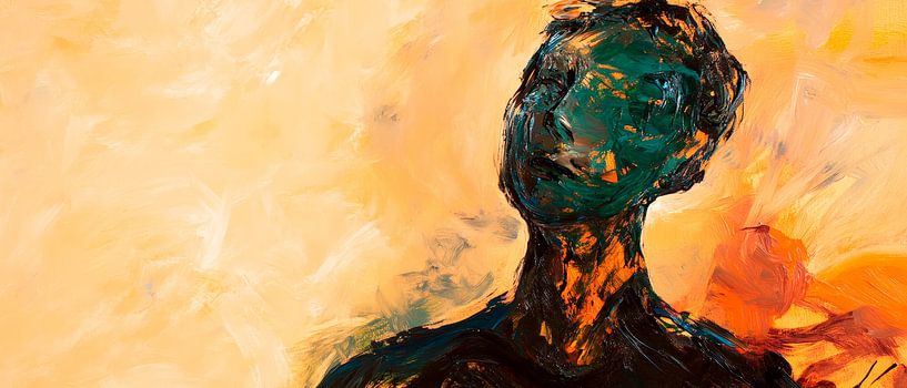 Verborgene Melancholie im Farbenspiel von Poster Art Shop