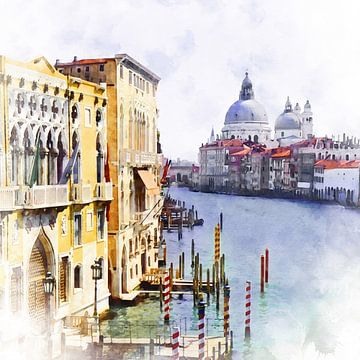 Venetië zweeft tussen water en lucht, een tijdloze stad van grachten, bruggen en romantiek.