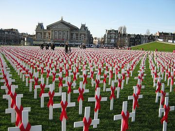 World aids day op het Museumplein van Philip Nijman