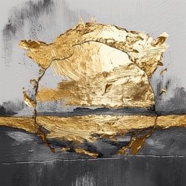 Soleil Abstrait en Style Japandi sur Wilma Mesman