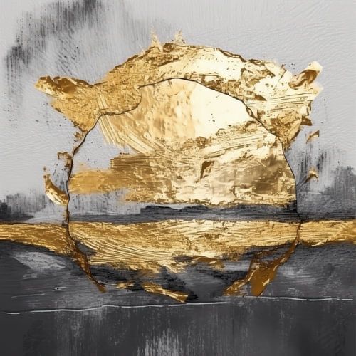 Zon abstract in Japandi stijl