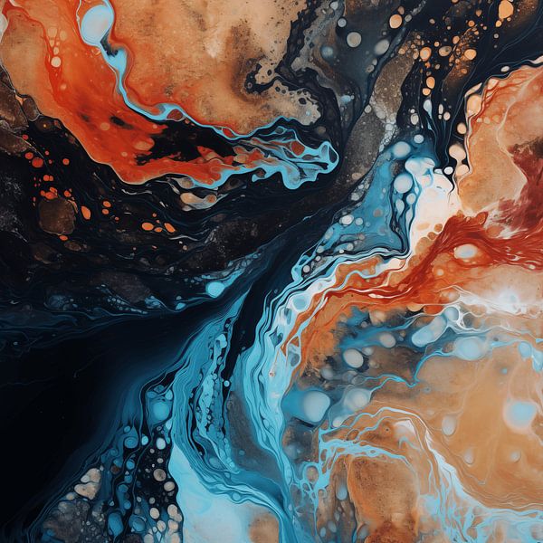 Abstract landschap van NJ Midnight Studio