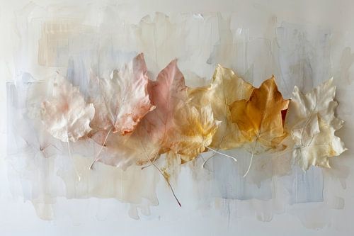 Abstract Herfst Schilderij – Aardetinten en Natuurtextuur