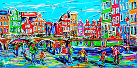 Amsterdamer Gracht, Wintertag von Kleine Atelier
