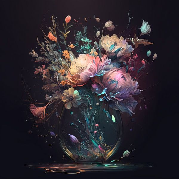 Flower painting No. 005 by ARTEO Paintings