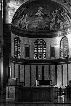 Kerkinterieur Santa Sabina Basiliek Rome Italië 3 van Martijn Jebbink Fotografie