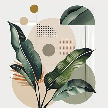 Geometrische planten van Poster Art Shop