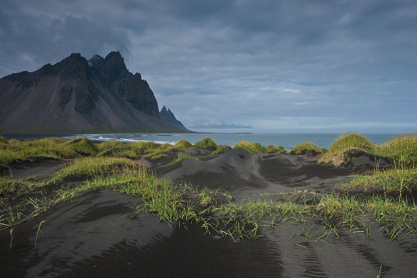 IJsland, uitzicht op Vestrahorn van Ron van der Stappen