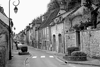 Eine kleine Straße zu Besuch in Frankreich