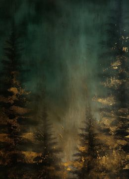 Shimmery pinetrees van Bianca ter Riet