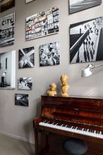 Kundenfoto: New York Hochhaus (Schwarz-Weiß) von JPWFoto, auf alu-dibond