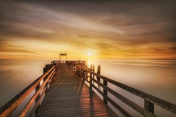 Boltenhagen-pier naar de zonsopgang van Voss Fine Art Fotografie