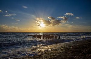 Harpe solaire sur la mer