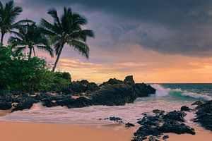 Sunset Secret Beach, Maui, Hawaii von Henk Meijer Photography