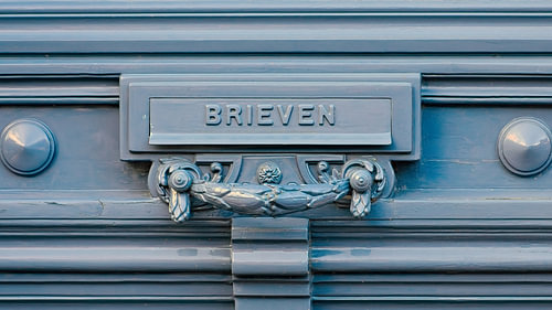 Letterbox with classic ornaments