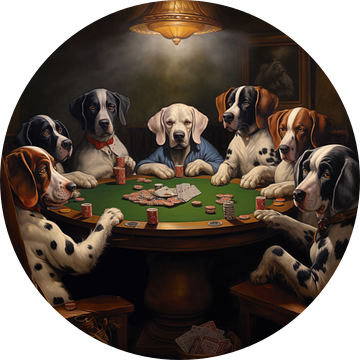 Honden spelen poker van TheXclusive Art