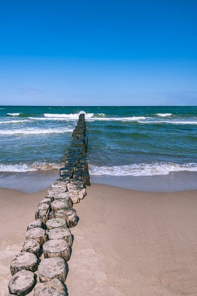 Buhne on the Baltic Sea by Peter Baier