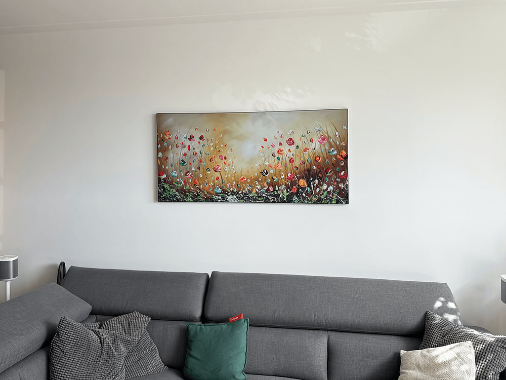 Bunte Blumen, von Gena Theheartofart