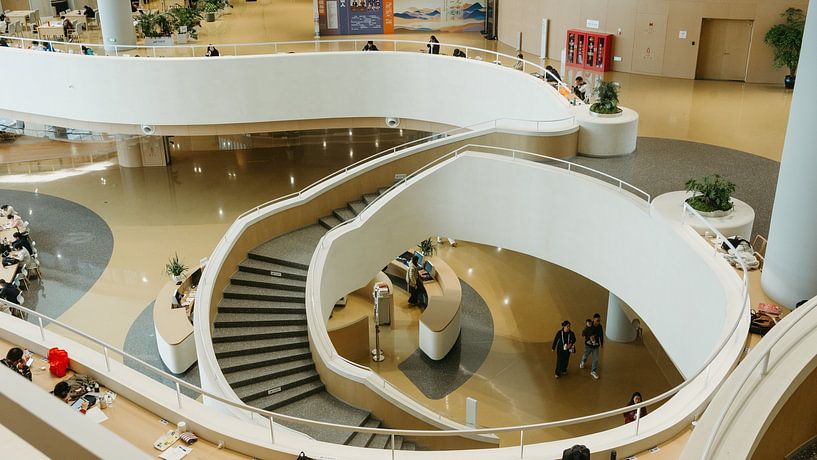 Organische Architektur und moderner Studienraum - Bibliothek Chengdu von Diederik De Mezel