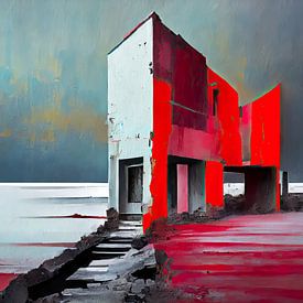 Ruin by the sea 04 by Manfred Rautenberg Digitalart