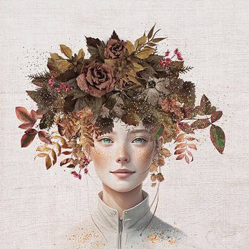 Autumn-girl van Pieternel Fotografie en Digitale kunst