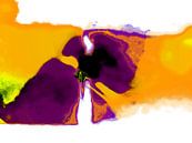 Abstract art in purple and yellow von Gabi Hampe Miniaturansicht