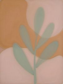 Pflanzenstille – Abstrakte Natur in Pastelltönen von Kristin M