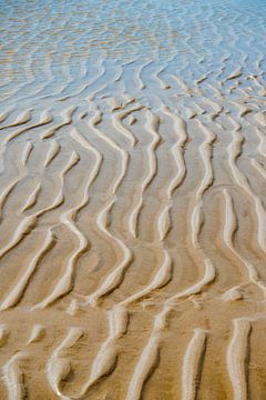 Reliëf op het strand van Jan
