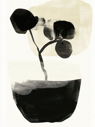 Japandi plant in pot